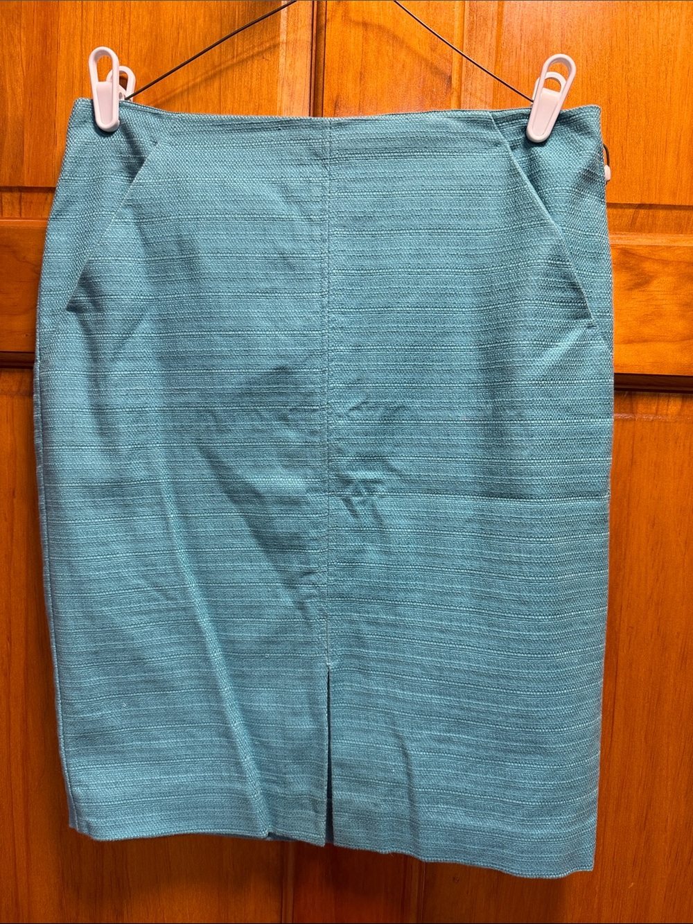 Classic Turquoise Pencil Skirt - Women